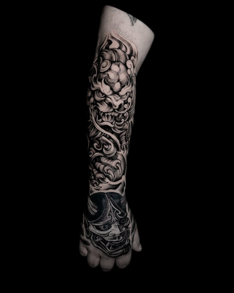 Tatuaje dragones antebrazo