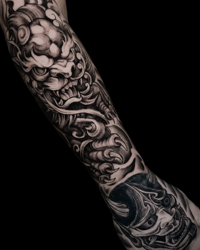 Tatuaje dragones antebrazo